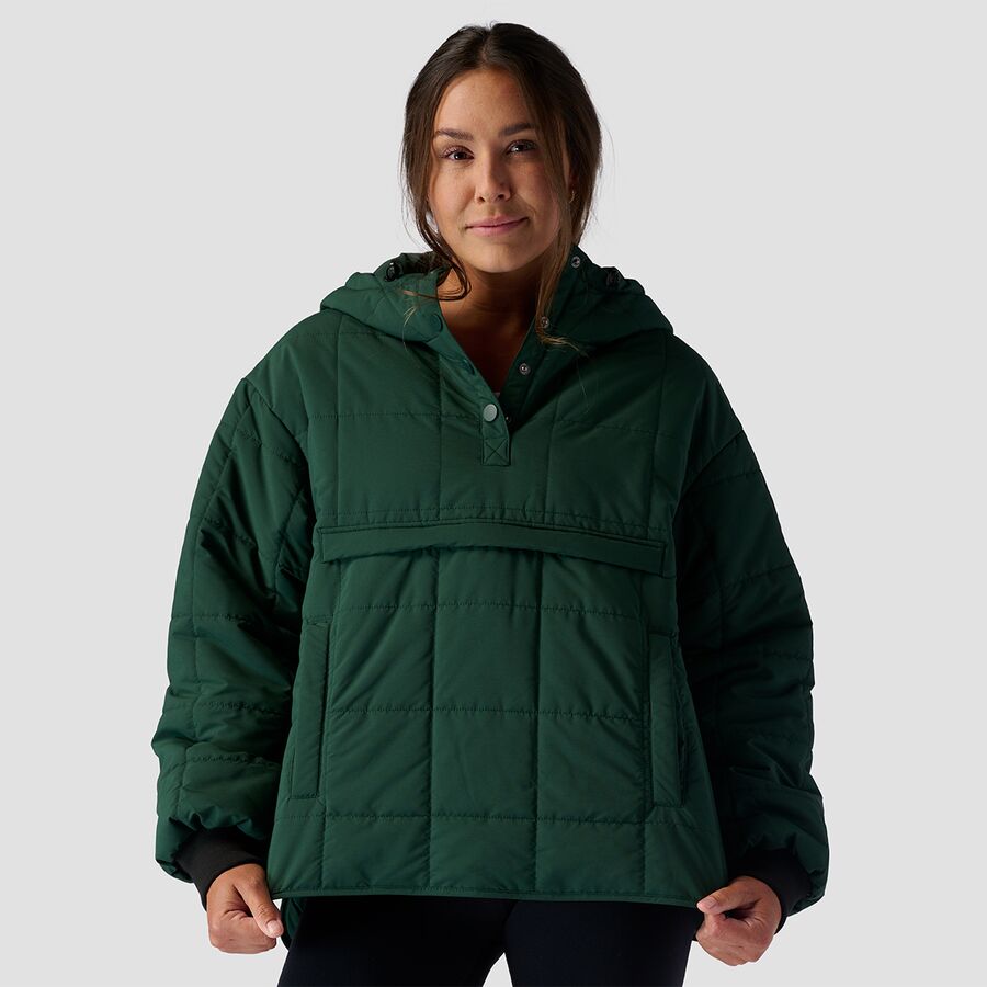 Quilted 1/2 Snap Pullover - Women's