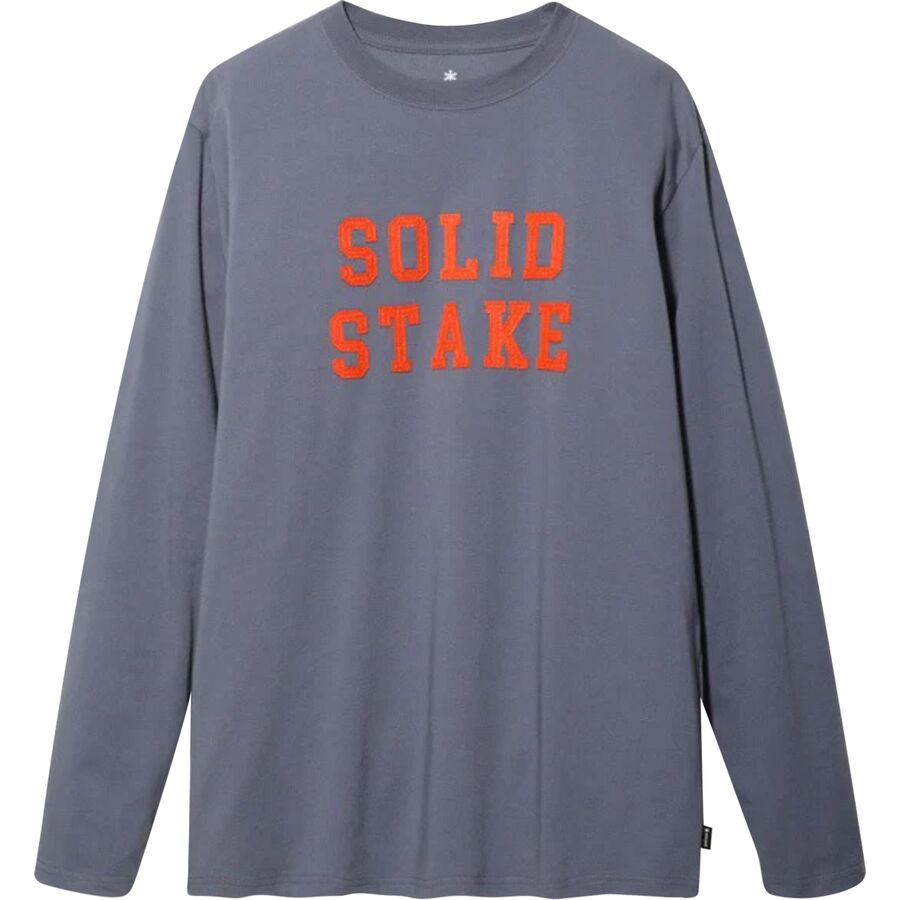 Solid Stake Felt Logo Long-Sleeve T-Shirt - Men's