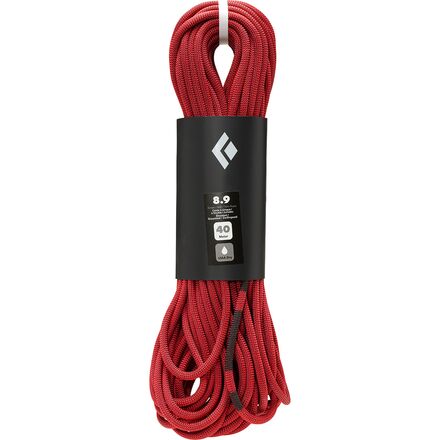 Black Diamond - 8.9 Dry Climbing Rope - Red