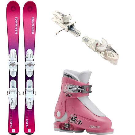 Flash Junior Pink Ski Package+Roce Adjustable Ski Boots 2025