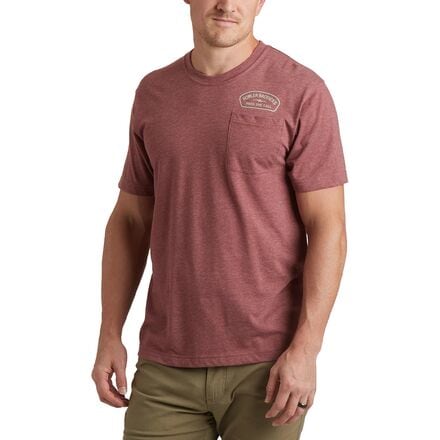 Howler Brothers - Select Pocket T-Shirt - Men's - Lightning Badge/Burgundy