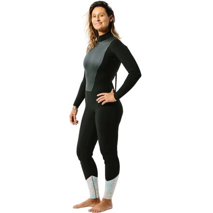 Kassia Surf - 3/2 La Luna Back-Zip Fullsuit Wetsuit - Women's - Black/Moon