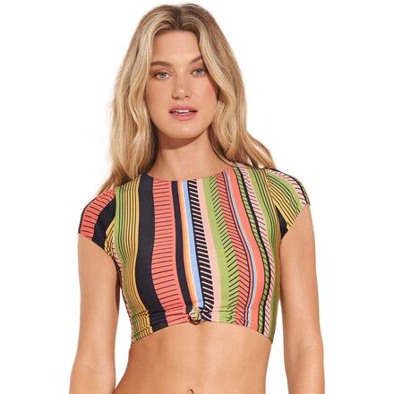 Maaji Roman Stripe Camila Bikini Crop Top Women S Women