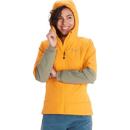 Marmot - Novus LT Hybrid Hooded Jacket - Women's - Golden Sun/Vetiver