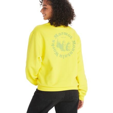Marmot - Circle Heavyweight Crew Sweatshirt - Women's - Yellow Blaze