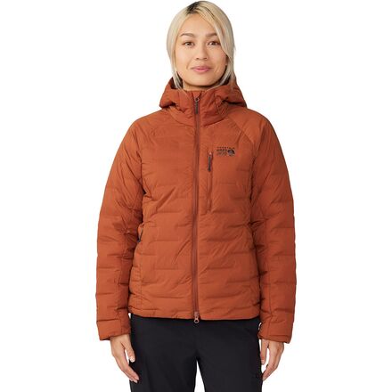 Mountain Hardwear - Stretchdown Hooded Jacket - Women's - Iron Oxide