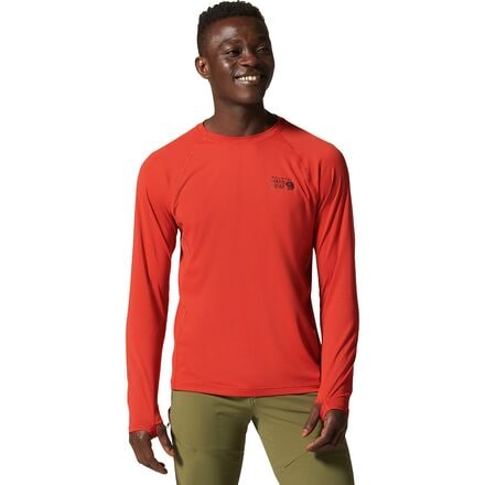 Mountain Hardwear - Crater Lake Long-Sleeve Crew Shirt - Men's - Desert Red