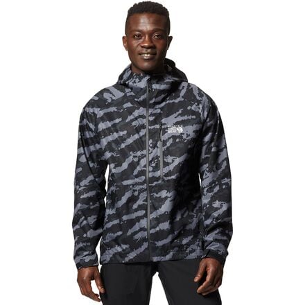 Mountain Hardwear - Stretch Ozonic Jacket - Men's - Black Paintstrokes Print