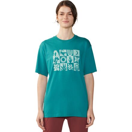 Desert Check Boxy Short-Sleeve Top - Women's