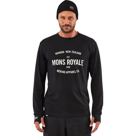 Mons Royale - Yotei Long-Sleeve Top - Men's - Black