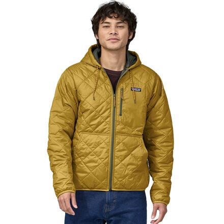 Patagonia - Diamond Quilted Bomber Hooded Jacket - Men's - Cosmic Gold
