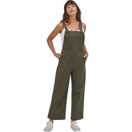 Patagonia - Stand Up Cropped Overalls - Women's - Basin Green