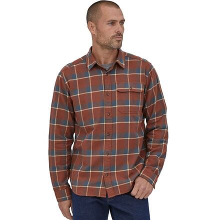 Patagonia - Long-Sleeve Cotton in Conversion Fjord Flannel Shirt - Men's - Graft: Sisu Brown