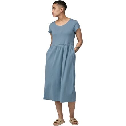 Patagonia - Kamala T-Shirt Dress - Women's - Light Plume Grey