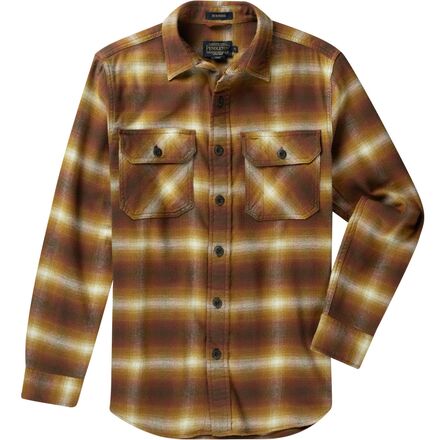 Pendleton - Burnside Flannel Shirt - Men's - Brown/Ochre/Ecru Plaid