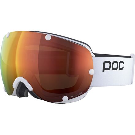 POC - Lobes Clarity Goggles - Hydrogen White/Spektris Orange