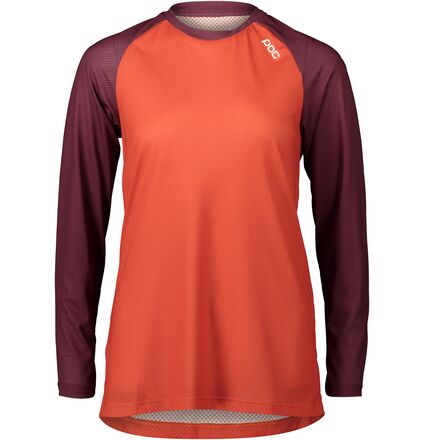 POC - MTB Pure Long-Sleeve Jersey - Women's - Propylene Red/Agate Red
