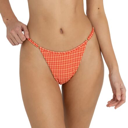 Lola Check Soft Side Holiday Bikini Bottom - Women's