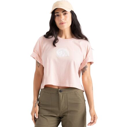 Striped Shell Cropped Boxy Top - Women's