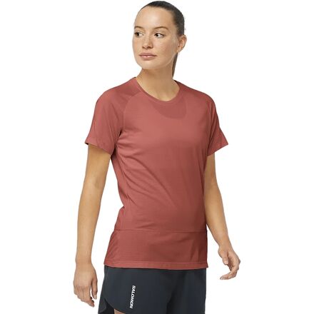Salomon - Cross Run Short-Sleeve T-Shirt - Women's - Hot Sauce