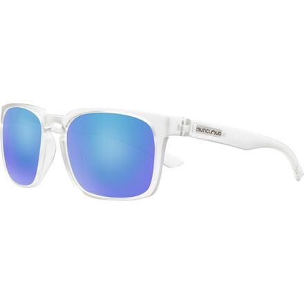 Suncloud Polarized Optics - Hundo Polarized Sunglasses - Matte Crystal/Polar Blue Mirror