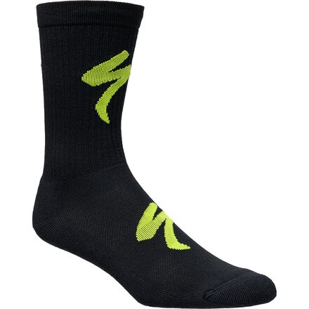 Specialized - Techno MTB Tall Sock - Black/Hyper Green