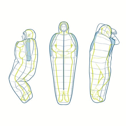 Sierra Designs - Mobile Mummy SYN Sleeping Bag: 40F Synthetic - Women's