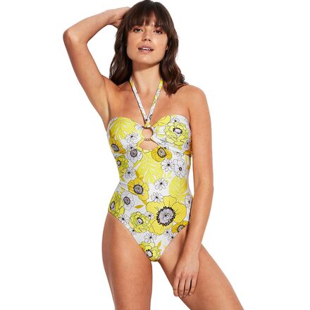 Seafolly - Summer Of Love Ring Front One Piece Swim Suit - Women's