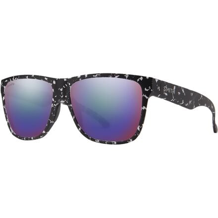 Smith - Lowdown XL 2 ChromaPop Polarized Sunglasses - Matte Black Marble/ChromaPop Polarized Violet Mirror