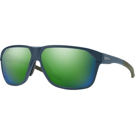 Smith - Leadout Pivlock Polarized Sunglasses - Matte Stone/Moss/ChromaPop Green Mirror