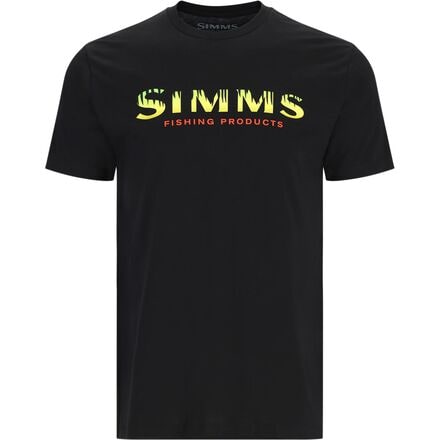 Simms - Logo T-Shirt - Men's - Black/Neon