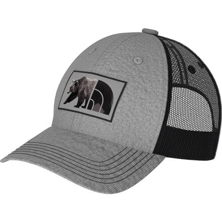 The North Face - Mudder Trucker Hat - Men's - TNF Medium Grey Heather/Bear Graphic