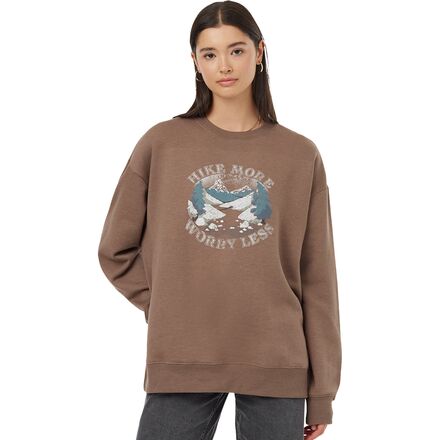Hike More Oversized Crew Sweatshirt - Women's