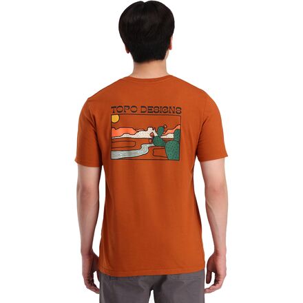 Topo Designs - Cactus Lanscape Short-Sleeve T-Shirt - Men's - Clay