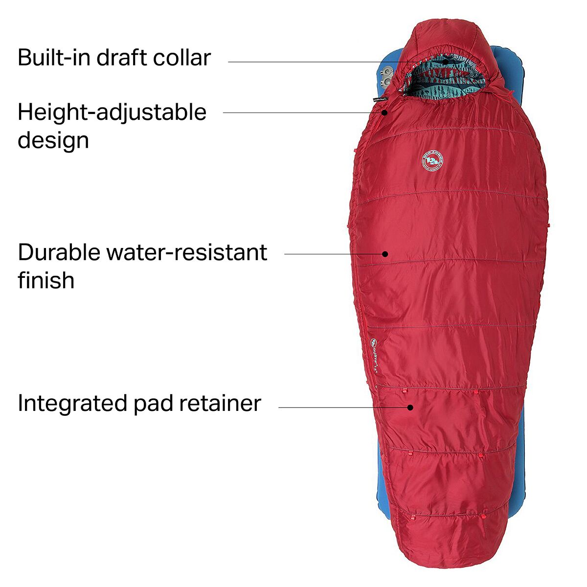Big Agnes Duster Sleeping Bag 15Fs Synthetic Kids' Hike & Camp