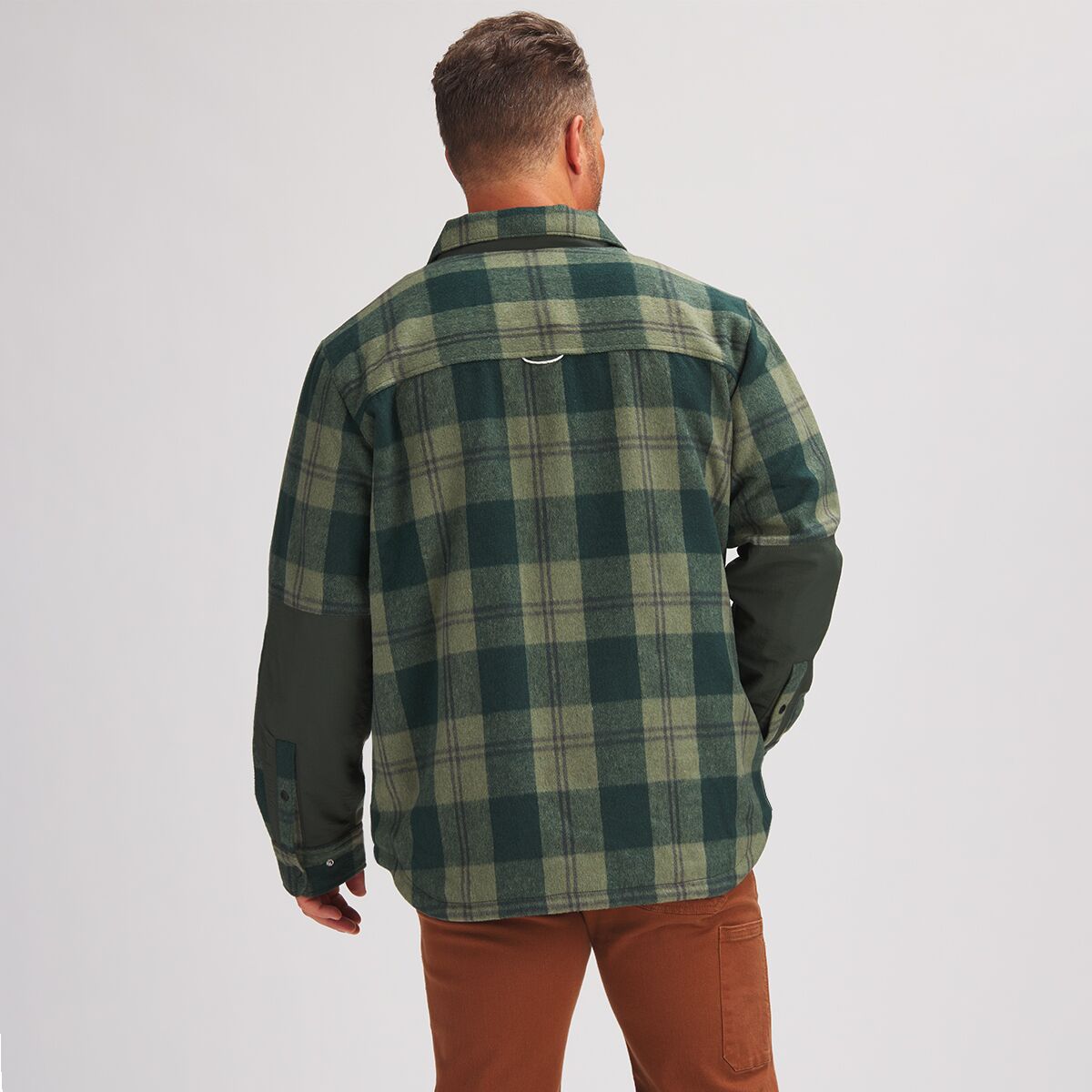 Ozark Trail Long Sleeve Heavy Flannel Check Shirt, Men's Size L cotton green type Vintage Second Hand