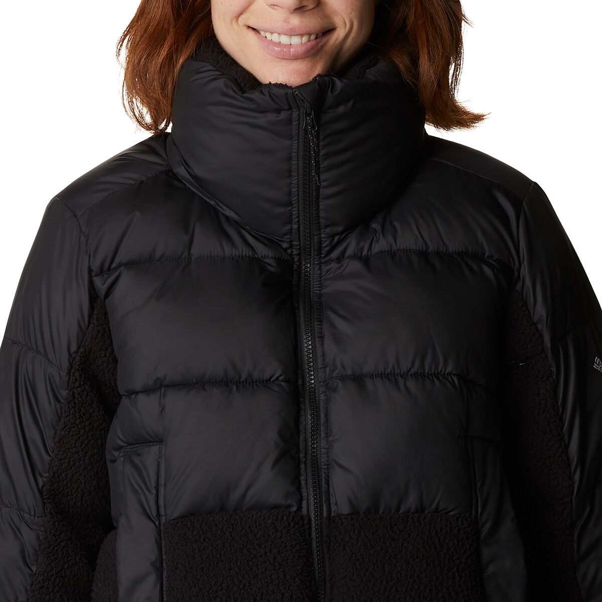 columbia leadbetter point sherpa jacket in cream