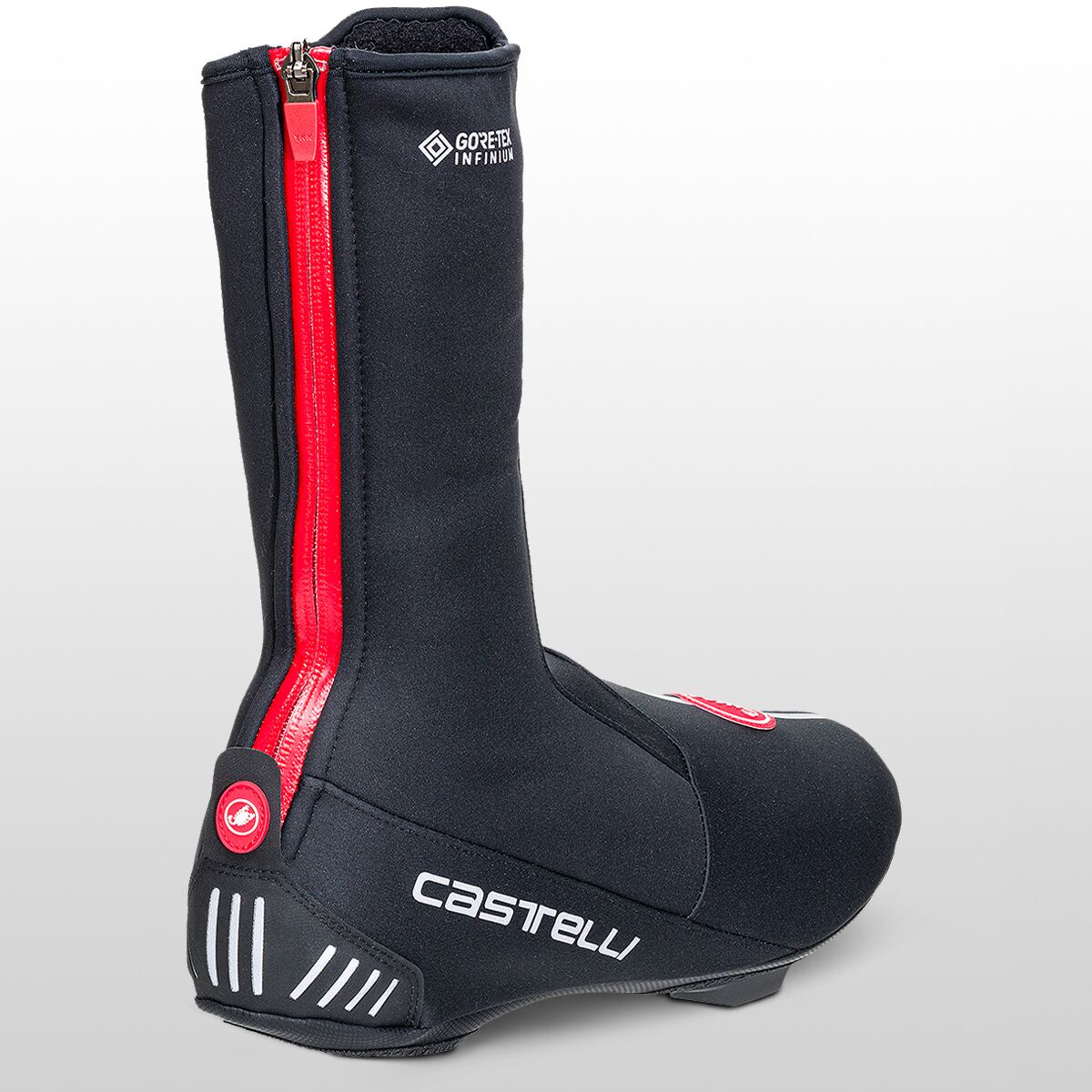 Castelli ESTREMO SHOECOVER Schuhüberzieher | Gore-Tex Infinium Windstopper & Polartec | Schwarz, Wind- & Spritzwassergeschützt