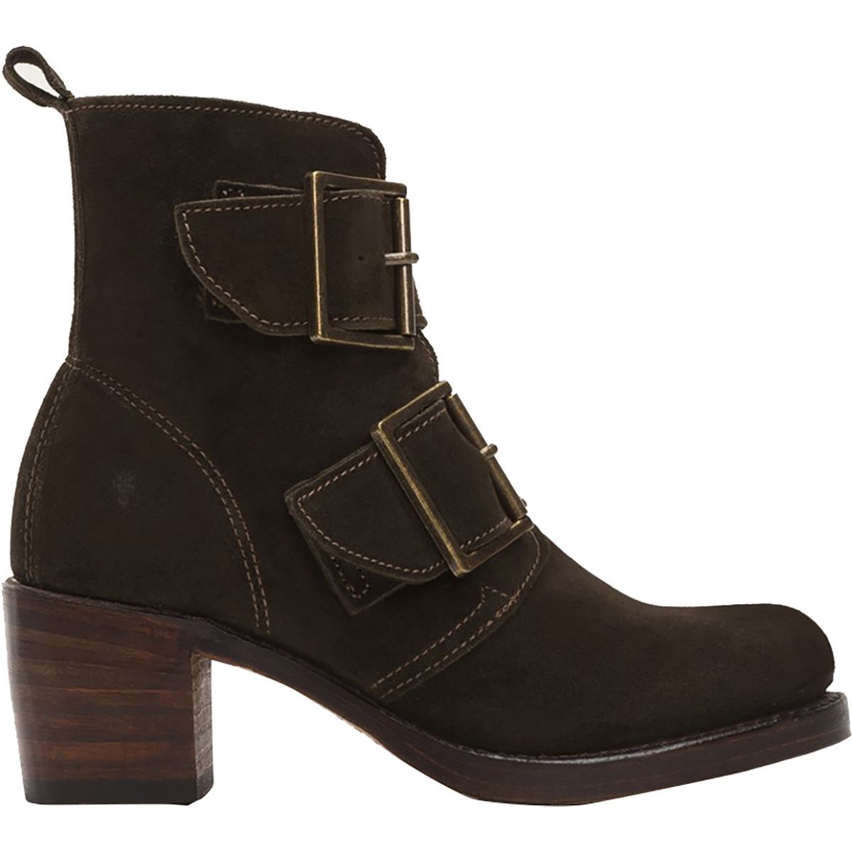 frye double buckle boots