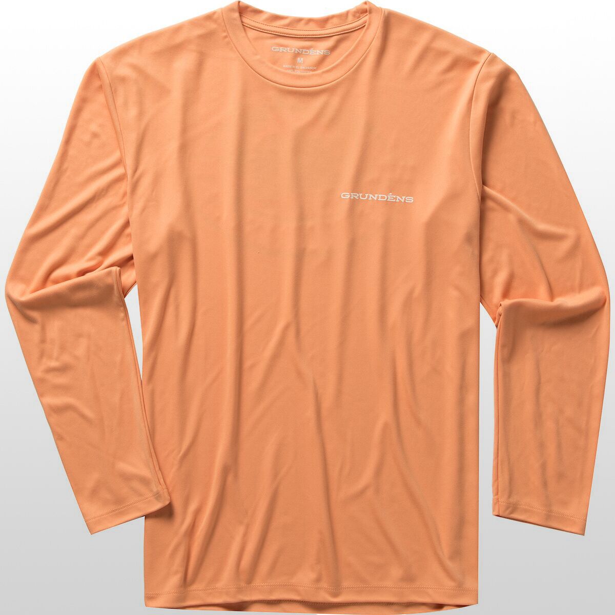Grundens Tech L/S Homme - Tee-shirt Manches Longues Bleu Aquatique Pour La Pêche, Anti-odeur Et Respirant