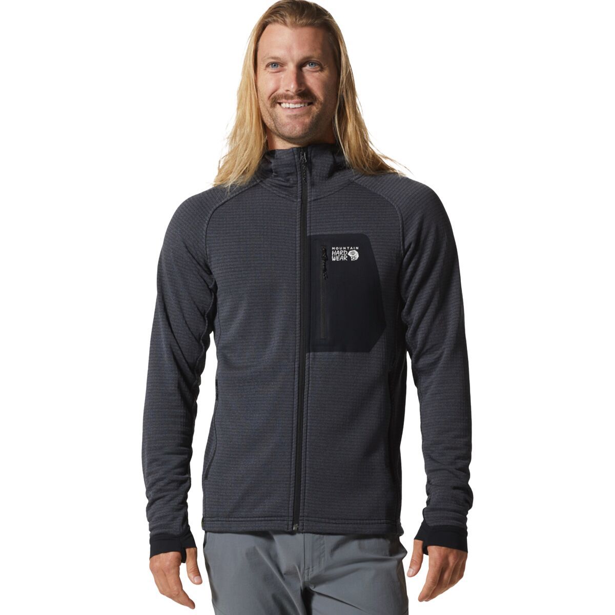 Mountain Hardwear Polartec Power Grid FullZip Hoodie Men's Men