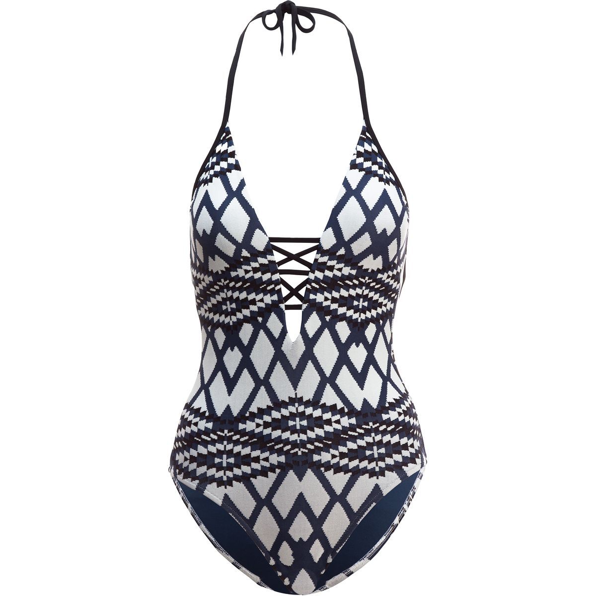 Seafolly Modern Tribe Deep V Maillot OnePiece Swimsuit Women's Women