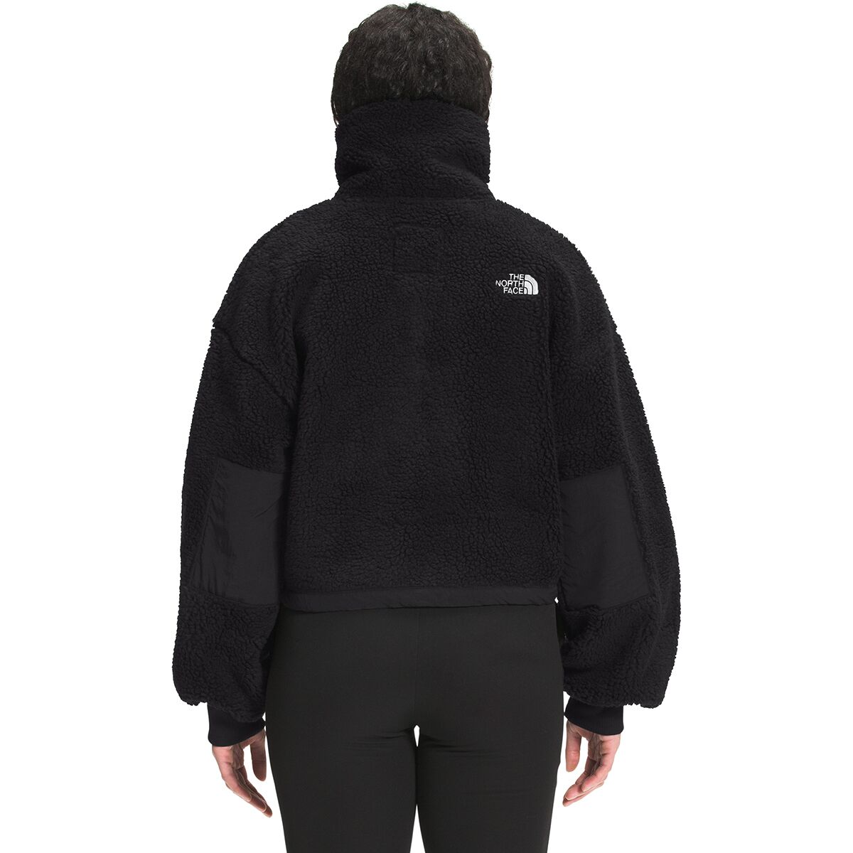 the north face platte half zip recycled fibre fleece jacket