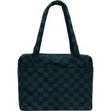 Navy Green Check