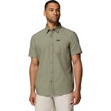 Stone Green Diamond Dobby Chambray
