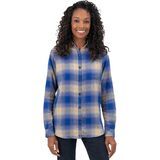 Surf Blue Fireside Ombre Plaid