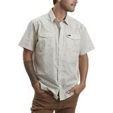 Vintage Grid Floral Medium White