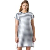 White Navy Stripe