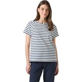 White Navy Stripe