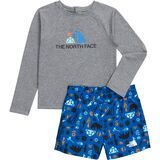 TNF Medium Grey Heather/Hero Blue Multi Pitch Small Print